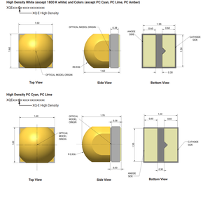 Nouvelle et originale diode LED haute puissance de la série XQ-E HD XQE HD XQE, la plus petite de sa catégorie, taille SMD1616, 3V 1500mA 5W, haute densité - Product Image 2