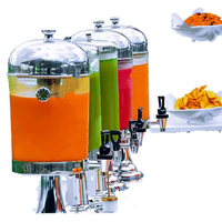 Dispenser jus baja tahan karat 8L portabel, untuk pesta keluarga dan tempat Bisnis Bar, mesin minuman dingin Bucket