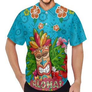 Camiseta de béisbol informal a la moda para hombre, camiseta de béisbol con Bandera Hawaiana Kanaka <span class=keywords><strong>Maoli</strong></span> Warrior, camisetas sublimadas personalizadas - Product Image 3