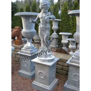 Figuras grandes de Metal para exteriores, adornos de césped, Ángel, querubín, esculturas con figura de mariposa, estatuas de jardín