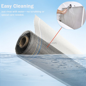 PVC tráng lưới chống muỗi cho cử<span class=keywords><strong>a</strong></span> sổ sàn-to-trần sợi thủy tinh màn hình côn trùng màn hình lưới sợi thủy tinh - Product Image 3