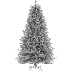 Árbol de Navidad Artificial Premium de 7.5 pies, Directo de Fábrica, con Nieve Artificial, Luces LED Blancas Cálidas, Forma Realista - Product Image 1