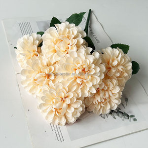 <span class=keywords><strong>E</strong></span>-249 bán buôn Chất lượng cao tổ chức sự kiện trang trí nội thất giả nhân tạo Dahlia lụ<span class=keywords><strong>a</strong></span> Dahlia 7 đầu nhân tạo đầy màu sắc bó hoa - Product Image 3