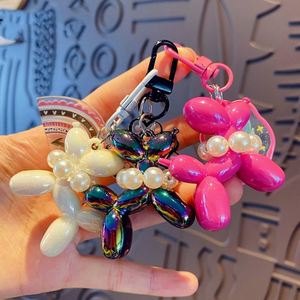 En gros, Breloques de sac de téléphone portable et pendentifs de voiture motif dessin animé, Porte-clés chien chiot 3D en perles, Porte-clés dessin animé, Porte-clés chien ballon mignon - Product Image 1