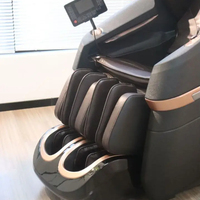 Blanc extra large corps complet avance électrique chauffé mordren 4d chaise de massage haute qualité 4 d 2024 robot avec haut-parleur