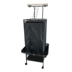 ผ้าคลุมกรงนก ZJ-NLZ003 ขนาด 46x46x155 ซม. สีดำ โพลีเอสเตอร์ กันแดด กันฝน กันน้ำ รูปทรงสี่เหลี่ยมผืนผ้า โครงเหล็ก - Product Image 5