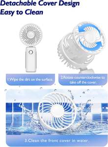Ventilateur de bureau portable USB de haute qualité, mini ventilateur de plafond pour bureau, ventilateur électrique personnel pour table - Product Image 4