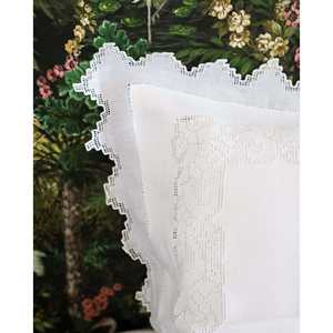 Nouvelle parure de lit en lin blanc sicilien, 4 pièces, taille king, drap-housse, drap plat, housse de couette en coton, technique de couture unie - Product Image 6