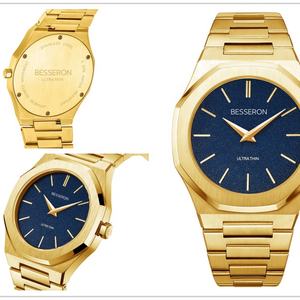 Reloj de Pulsera Ultrafino de Oro Rosa con Logotipo Personalizado, Relojes de Mujer Delgados de Alta Calidad Resistentes al Agua 5ATM - Product Image 6