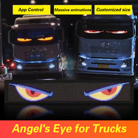 Benutzer definierte RGB LED Eyes Panel Anzeige für Fahrzeuge App-gesteuerte dynamische animierte Dämonen matrix Pixel Panel für LKW DIY Neu