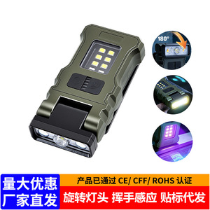 ไฟฉาย LED COB แบบชาร์จไฟได้ขนาดเล็ก ระยะลำแสง 300-400 เมตร ไฟฉายอเนกประสงค์แบบพกพาที่สว่างเป็นพิเศษ - Product Image 2