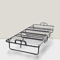 Lit pliant en métal sur roulettes, portable, Allemagne, pour hôtels, 90x200cm, pour adultes