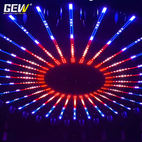 Barre de projecteur LED DMX à matrice de pixels RGB 3-en-1 blanc chaud 3W (12 pièces) pour fond de scène GEVV