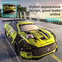 Voiture de course télécommandée RC Mini professionnelle à quatre roues motrices, jouet cool avec lumières colorées