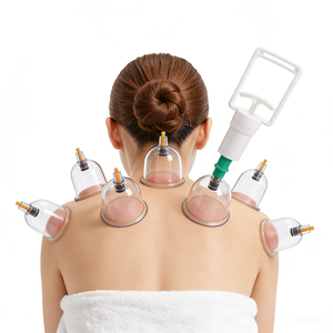 La ventosa de plástico de una sola vez establece un dispositivo de ventosa de terapia de vacío con fuerte poder de succión. Equipo de masaje al vacío. - Product Image 3