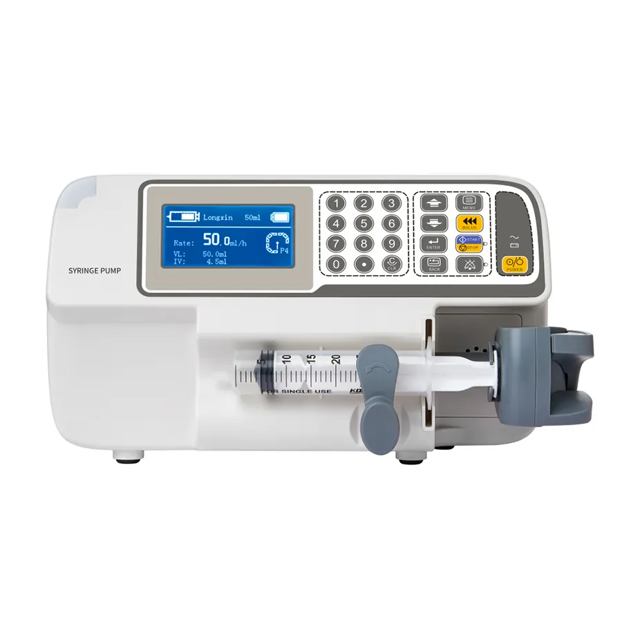 Veterinary medical use Syringe infusion pump portable electric syringe machine with stand