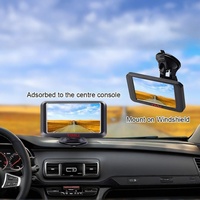 Kit de caméra de recul filaire pour plaque d'immatriculation avec moniteur de 5 ", pour camion de voiture/pick-up/SUV/Van/RV, vision nocturne