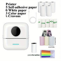 Imprimante de notes d'étiquettes de poche sans fil de type X5 Imprimante thermique 57mm Imprimante de notes d'étiquettes de poche sans fil