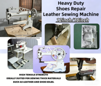 Machine à coudre cylindrique chinoise robuste de qualité supérieure pour la réparation de chaussures, à bras long de 12 et 18 pouces, pour couture du cuir, prix abordable