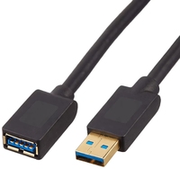 Câble de données USB 3.0 mâle vers femelle, adaptateur OTG, transmission 5 Gbps, câble d'extension USB avec double blindage