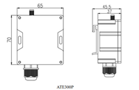 Sonde de température sans fil Acrel ATE300P PT100 avec sortie pour surveillance thermique des gaines de bus et des boîtiers d'équipement
