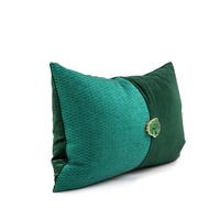 Taie d'oreiller de luxe en velours vert, très douce, housse de coussin rectangulaire avec Texture, pour décoration de la maison, 30x50CM