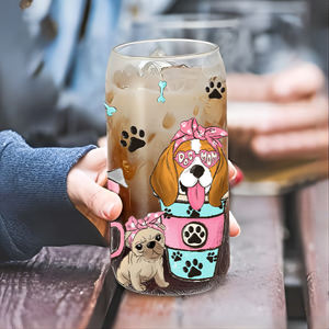 Usine personnalisée uv dtf tasse wrap trasnfers 16oz autocollant décalcomanies prêt à expédier uv dtf tasse wrap chien <span class=keywords><strong>maman</strong></span> pour libby tasse verre - Product Image 3