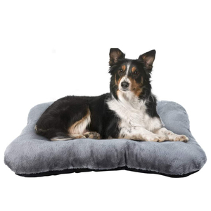 Ultra Soft Dog Crate Mattress Fluffy Long Plush Pet Crate Pad Machine Washable Anti-Slip Dog Kennel Bed