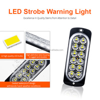 Barre lumineuse d'avertissement clignotante d'urgence LED TGZ Factory OEM/ODM 12smd LED Strobe Lumière latérale 12V/24V