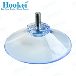 50mm PVC Plástico Borracha Silicone Sucção Cup Fabricação com Parafuso Porca Vidro - Product Image 2
