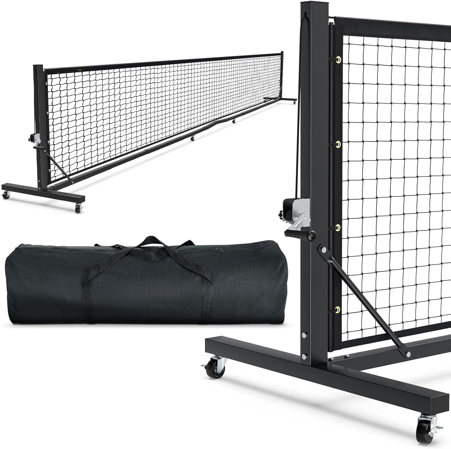 Hot Sale Heavy Duty Pickleball Net Wheels Pro Pickleball Net System 22FT Tournament Grade Pickleball Net