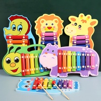Animal 8 Tones Xylophone Toys Hand Knock Piano Toy Percussion Instrument Early Education Toys