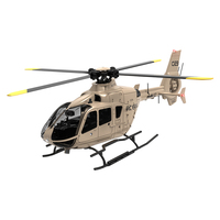 C123 Nouveau Hélicoptère RC Échelle 1/36 Eurocopter EC135 Modèle Simulé Positionnement en Continu Double Moteur Brushless Avion Jouets Cadeaux