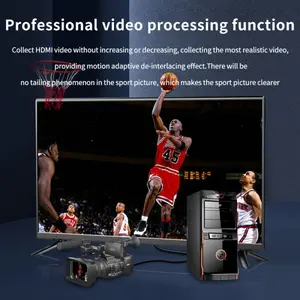 Quad HDMi Input PCiE 4K Video Capture Card 1080P 60fps Color Space YuY2 Internal For Sports Live Broadcast