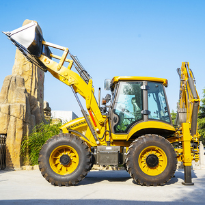 Kostenloser Versand 4x4 HW388 Kompakter Hydraulischer Seitenverschiebungs-Bagger zum Verkauf in Jamaika Mini-Traktor mit Schaufel und Bagger Günstiger Preis - Product Image 2