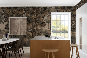 Papier peint mural paysage beige en <span class=keywords><strong>tapisserie</strong></span>, papier peint non tissé de qualité supérieure pour la décoration intérieure de chambre à coucher - Product Image 3