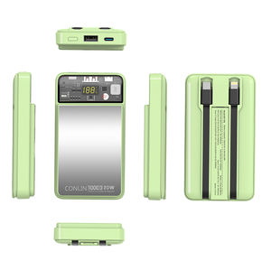 Banco de Energía Inalámbrico con Diseño de Espejo, 10000mAh, PD22.5W, QC18W, Indicador LED, Cable Doble, Carga Súper Rápida para iPhone, Última Tendencia - Product Image 4