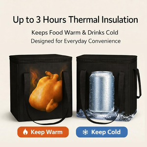 <span class=keywords><strong>Sac</strong></span> isotherme réutilisable personnalisé, grand format, pliable, pour courses, <span class=keywords><strong>transport</strong></span> alimentaire, camping, livraison, sacs <span class=keywords><strong>de</strong></span> <span class=keywords><strong>congélation</strong></span> pour courses - Product Image 4