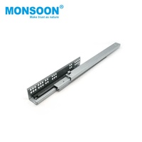 Système de tiroirs Ultbox-Standard à extension complète à 3 volets, fermeture amortie, en zinc plaqué, pour cuisine moderne, quincaillerie de meubles