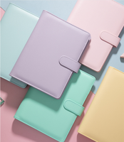 Carnet de notes en cuir rechargeable Journal coloré imprimé A5 PU Cahier organisateur personnalisé avec logo