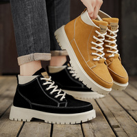 Bottes montantes pour hommes de haute qualité, nouvelle mode, plateforme Joker, antidérapantes, rehaussantes, chaussures de sport décontractées