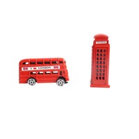 Magnete per Frigorifero 3D a Forma di Cabina Telefonica Rossa Stile Britannico, Souvenir di Londra, Regalo da Viaggio, Decorazione per Ufficio