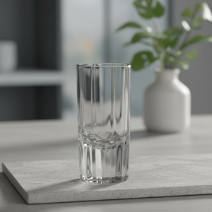 Copo de Shot Clássico de Cristal Gravado com Estrelas, 30ml, Sem Chumbo, Base Grossa, para Tequila e Whisky, com Listras Verticais - Product Image 5