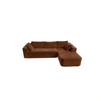 L-förmiges Relaxsofa-Set mit Zwei Bezügen Schaumstoffgefüllt Anpassbare Farben - Komfortables Wohnzimmer Apartment