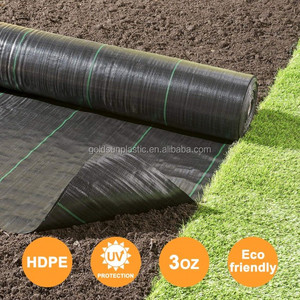 UV Stabilized Woven Polypropylene Fabric Heavy Duty Weed Control Permeable Ground <strong>Cover</strong> for <strong>Pathway</strong> Patio Yard Driveway - Product Image 1