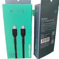 Câble de données Heatz ZC53 C vers Type-C Câble de charge rapide NYLON'FIT 3A