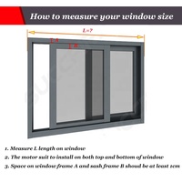 Abridor eléctrico de ventana corredera DC24V, controlador de ventana corredera, operadores de Marco deslizante de ventanas de aluminio, abridor automático de ventana