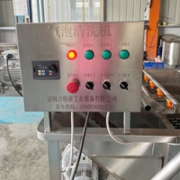 Hoog rendement industriële volautomatische motor CE-gecertificeerde groente-fruit-noten-bubbelwasmachine SUS304 voedselverwerking