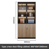 WJG-239X Armoire de rangement de bureau en bois ignifuge, moderne et minimaliste, pour usage commercial