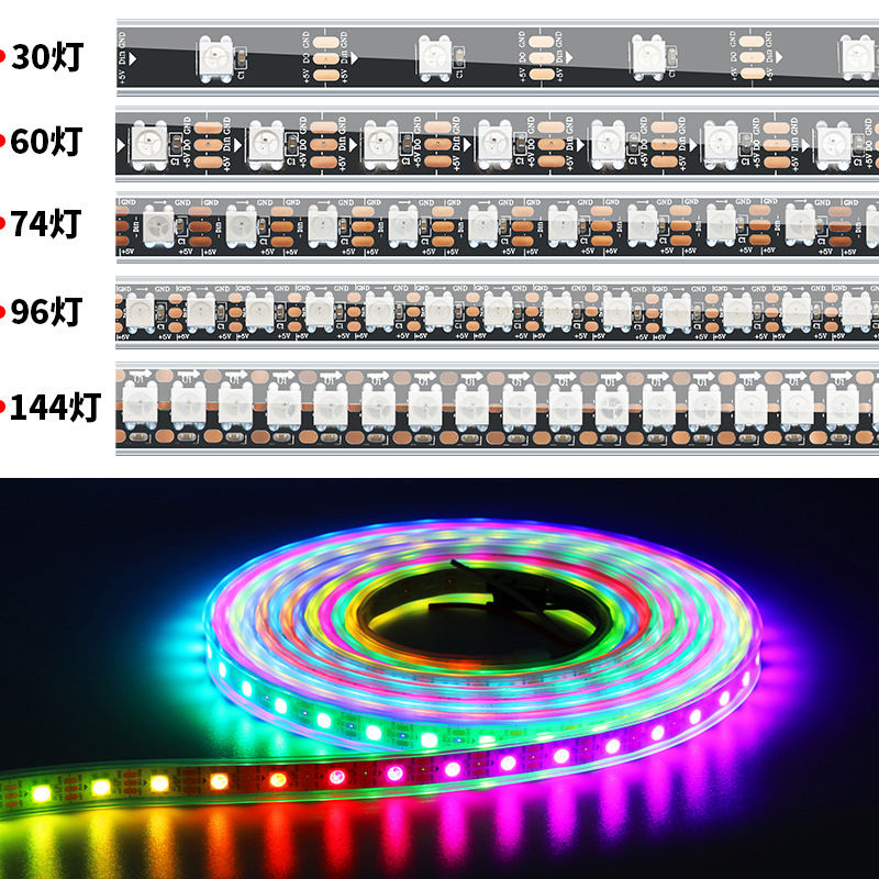 240 SMD LED Strip Light High CRI Ra 90 24V CCT 2835 2700k-6500k Tunable Dual White IP20 5m MOQ 240LEDs/m Streifen Stripe Tape